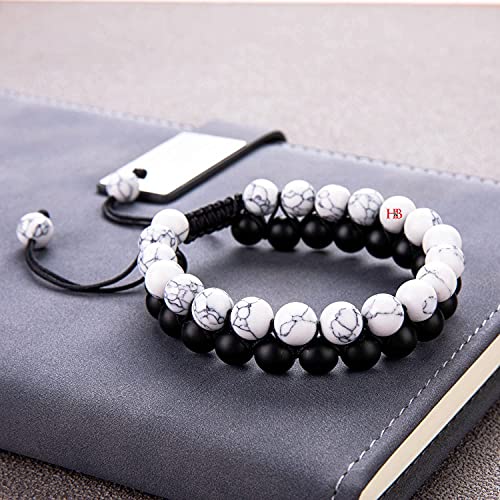 Stone Layered Braided Beads Bracelet