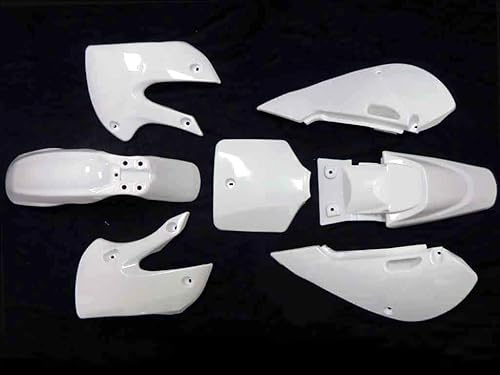 Miniatura 2 de Kit de carenado de plástico Fender para Kawasaki KLX110 KX65 KLX 110 KX 65 Suzuki DRZ110 chino 110cc 125cc 140cc Pit Dirt Bike (blanco)
