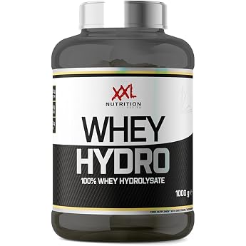 XXL Nutrition - Whey Hydro - Hydrolysed Whey Isolate Protein Powder Fast Absorption 87.5% Protein Content High Percentage EAAs & BCAAs - 1000 g - Vanilla