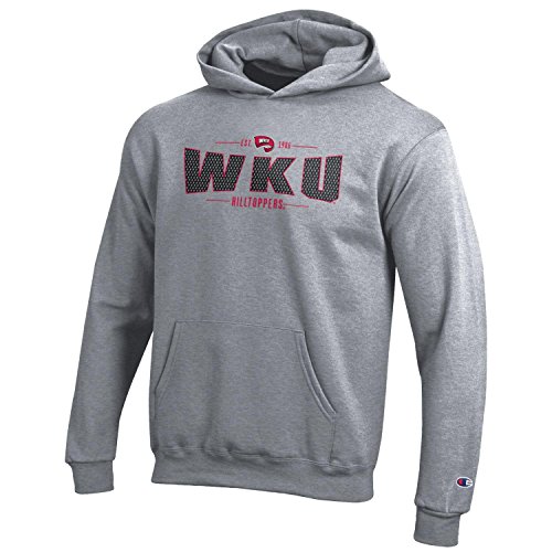 Champion NCAA Youth Long Sleeve Fleece Hoodie Boy's Collegiate Sweatshirt Western Kentucky Hilltoppers X-Large