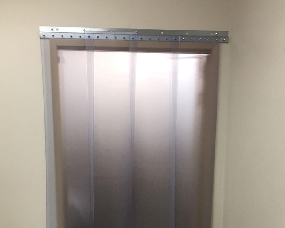 144x108144 in. Height 12 ft 9 ft Commercial Industrial Door PVC Vinyl Plastic Strip Curtain