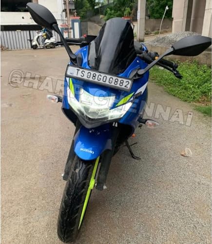 Image of DB Visor Windshield Wind Deflector for Suzuki Gixxer SF 150 250 Black (Direct Fit)