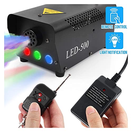 Máquina de Humo 3 en 1 500W con LED RGB y Control Remoto Inalámbrico para Eventos miniatura 3