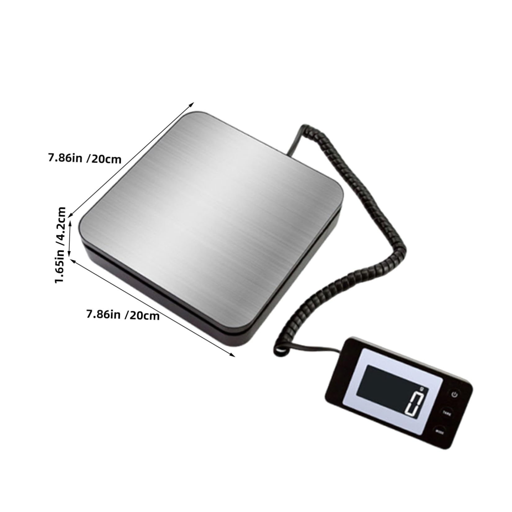 Báscula Electrónica Portátil de Envío, 50kg, Acero Inoxidable