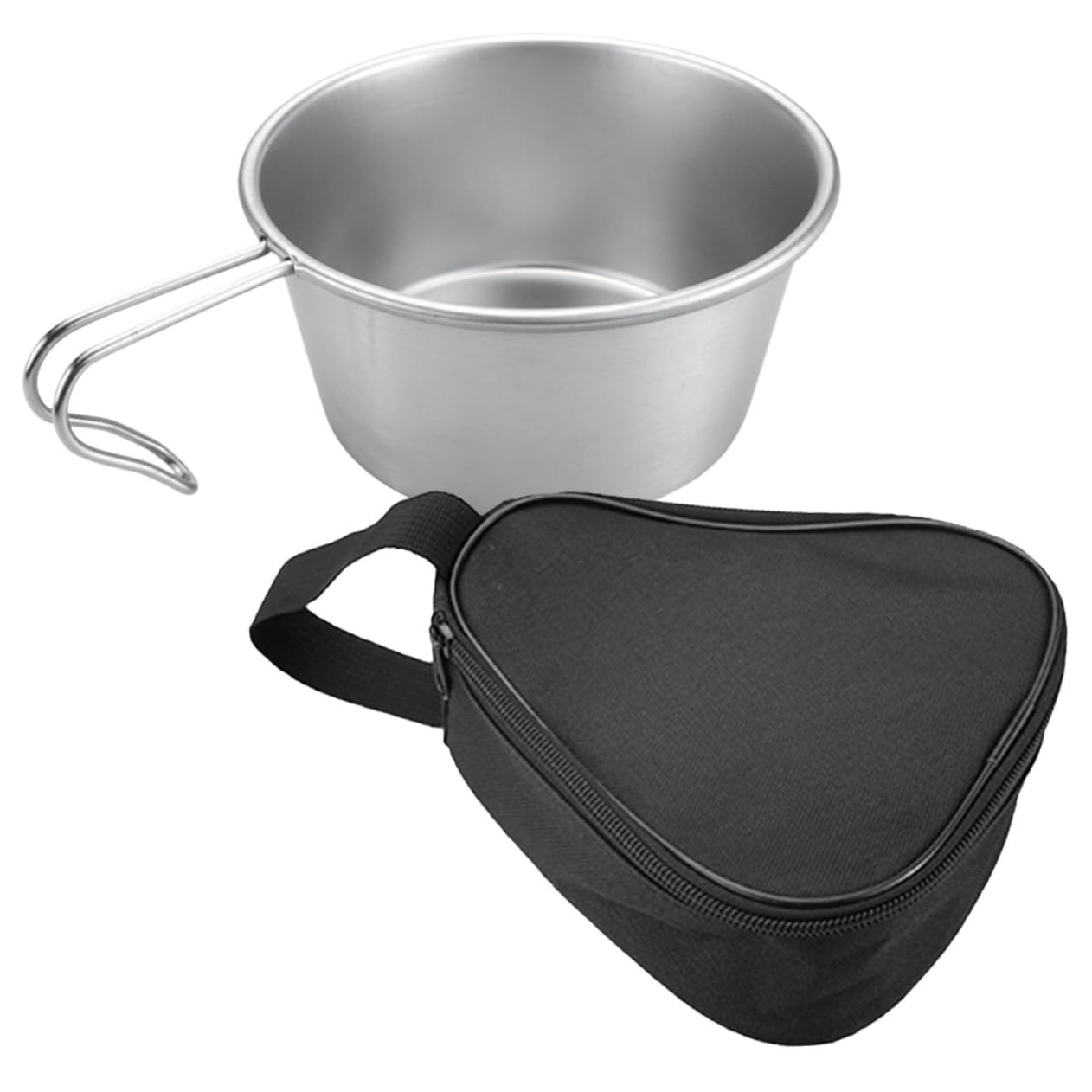 BESPORTBLE Stainless Steel Salad Bowl Camping Bowl Cup Handles Compact for Outdoor