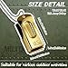 Jenaai 3 Pieces Brass Pet Training Clicker Dog Necklace Signaling Cricket Clicker Training for Puppy Dogs Cat(Gold)
