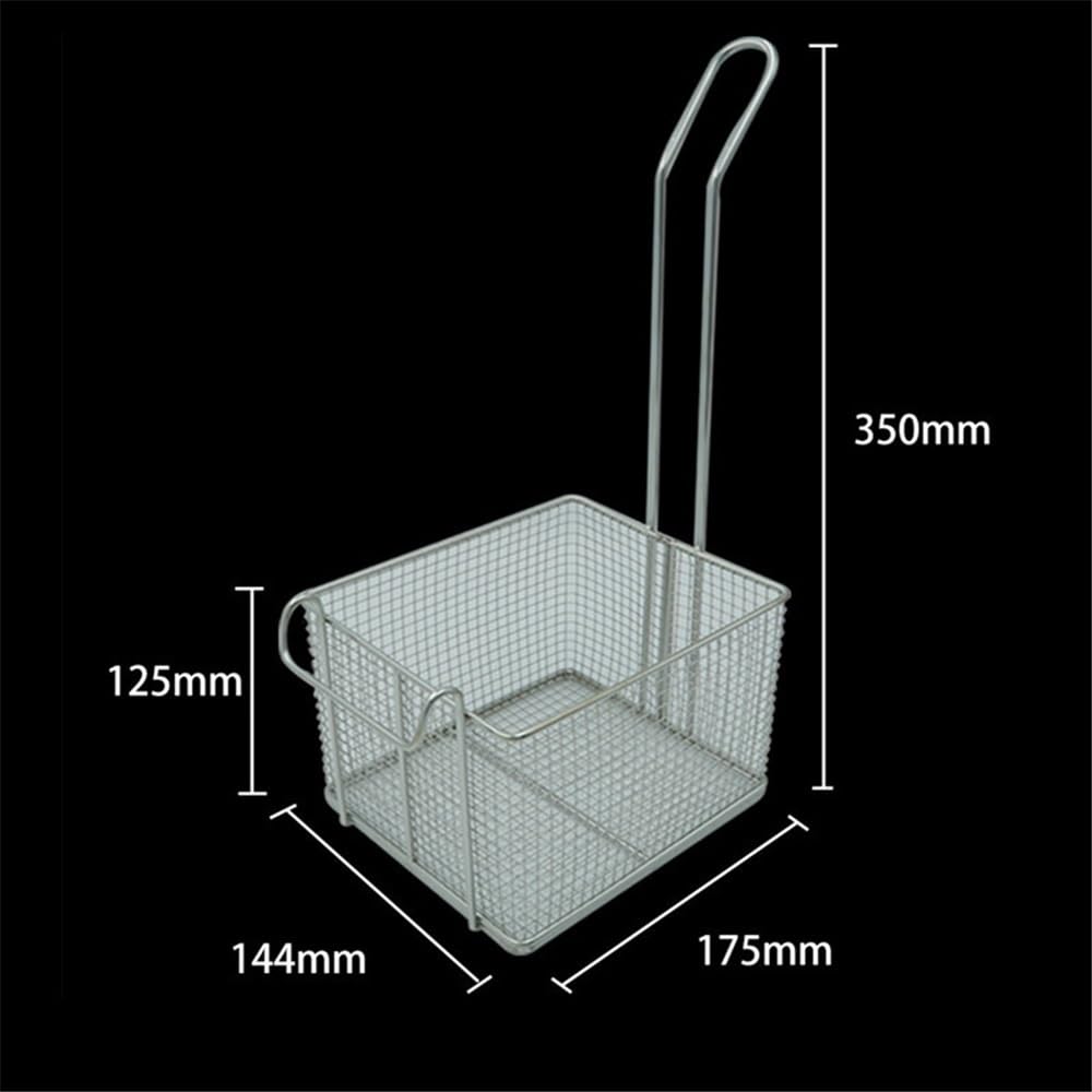 Cestini per friggere Confezione da 2 cucchiai for cestello in acciaio inox for patatine fritte
