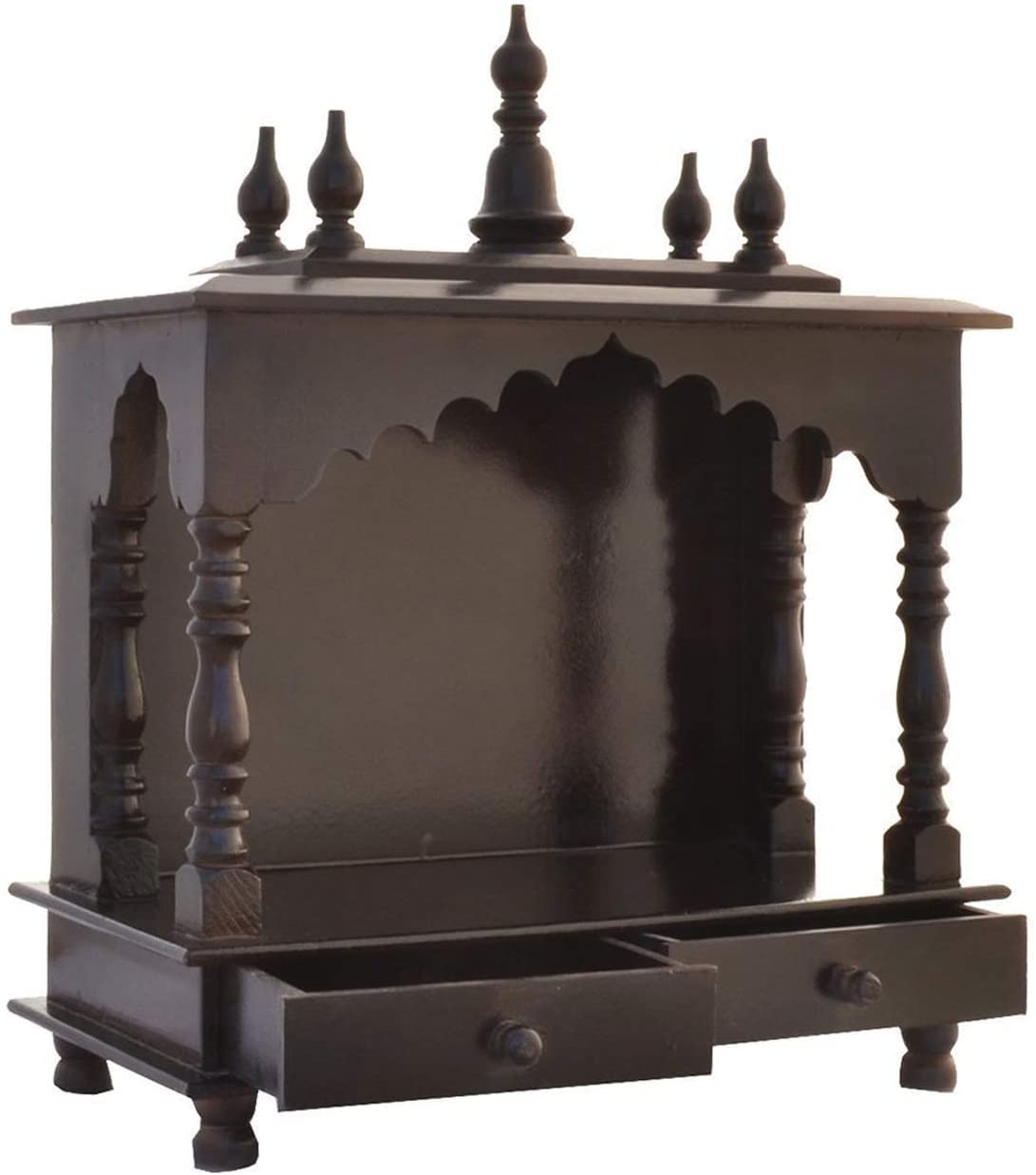 Pooja Mandir de madera Devyom templo del hogar hecho a mano