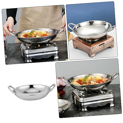 Wok de acero inoxidable 2 litros con doble mango miniatura 2