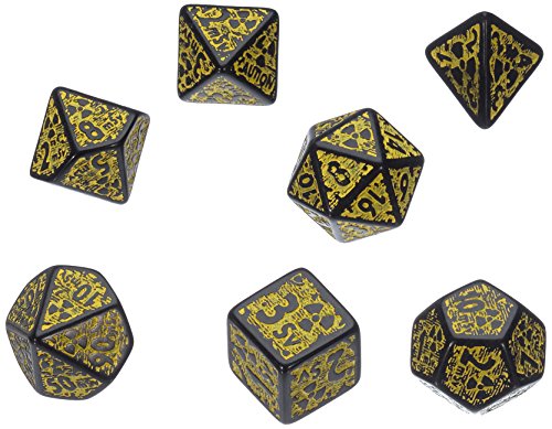 Nuke 3D Dadi Set Nero e Giallo