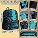 Minecraft Backpack for Boys Kids Teens Adjustable Straps Front Pocket Daypack Backpacks for Sports Gym School Gamer Gifts (Blue)
