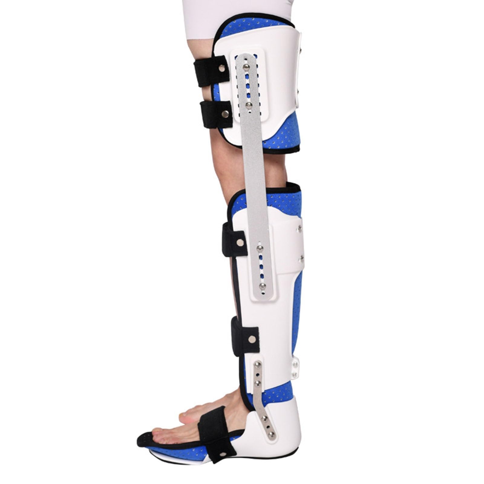 SFKLYU Rodillera Órtesis Rodilla Tobillo Pie Estabilizador Fijo Piernas Férula Órtesis Rodilla Aliviar Dolor Articulaciones Artritis Desgarro Menisco, Ligamento Cruzado Anterior,Left