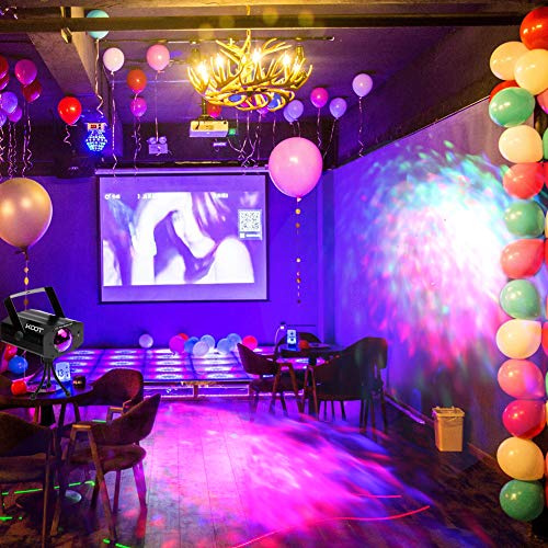 7 Rgbw Color Water Effect Lights ,Koot Water Wave Lights Projector Stage Party Lights, Water Effect Strobe Ripples Lighting With Remote For Christmas Wedding Home Karaoke Disco Halloween Kids Room #TOP1