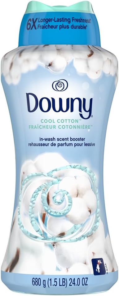 Downy In-Wash Laundry Scent Booster Beads, Cool Cotton, 24 oz
