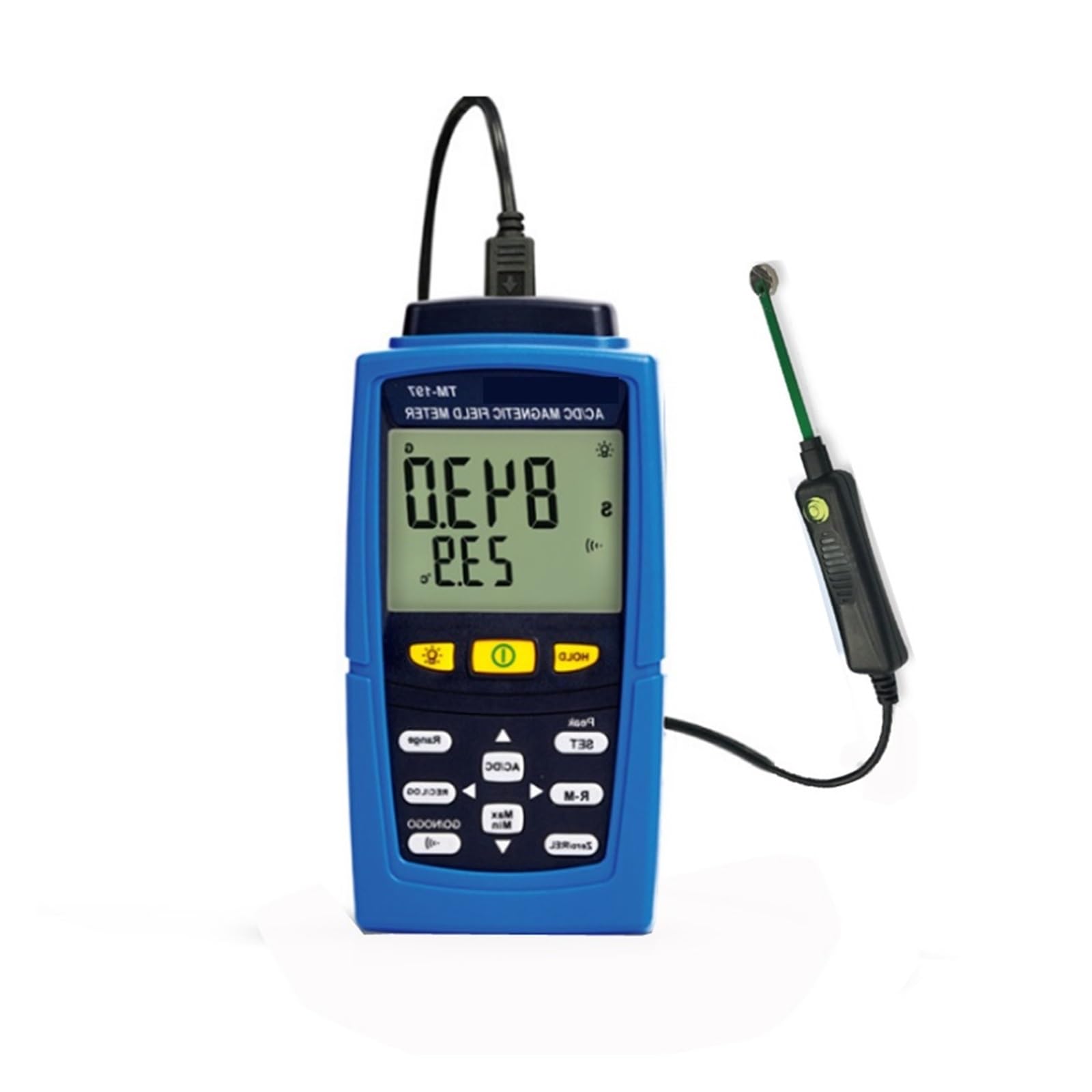 TM-197 AC/DC Gaussmeter Magnetic Field Strength Meter Magnetometer 3000mT Range for Industrial Inspection