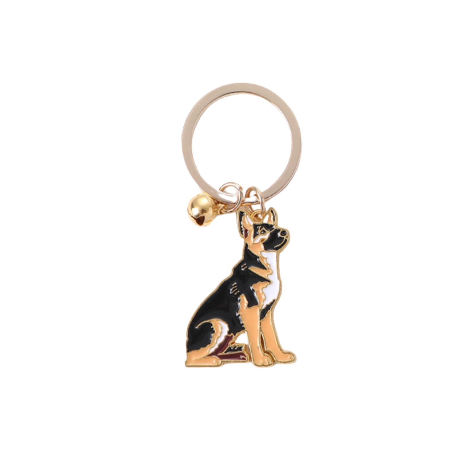 Bt Bear Unisex German Shepherd Dog Gold Keychain,Dog Id Tag Cute Metal Dog Keychain Keyring Keyfob Bag Charm (German Shepherd Dog Gold)