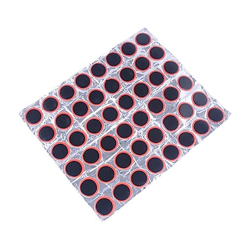 POPETPOP 48Pcs Patch Kit for Motorbike Bicycle Car Self Adhesive Rubber Puncture Repair Tools Lightweight Easy to Carry Essential for Tire Repairs