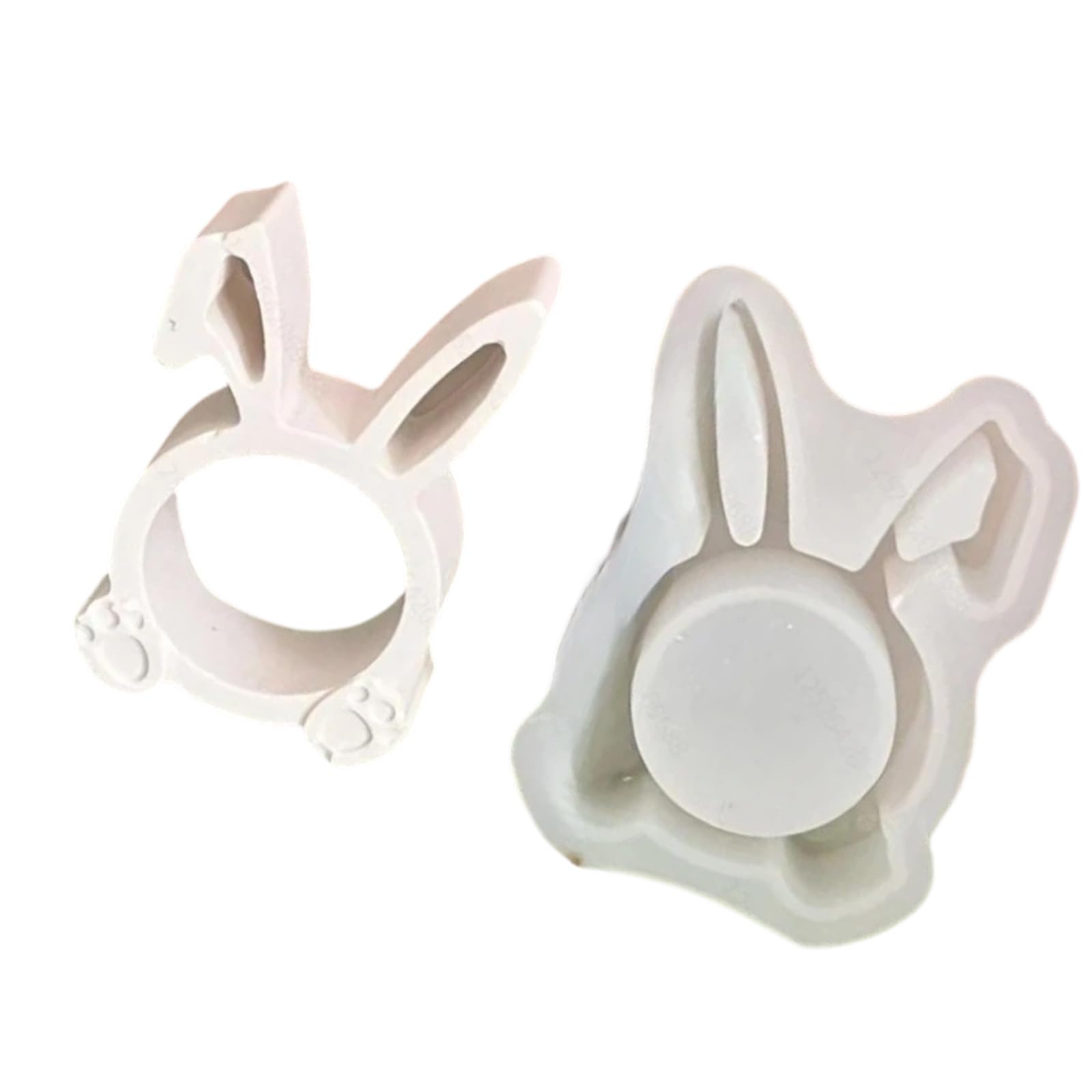 NVOQILIN Food Safe Detachable Rabbits Silicone Mold Multipurpose Chocolate Craft Tool Easter Rabbits Silicone