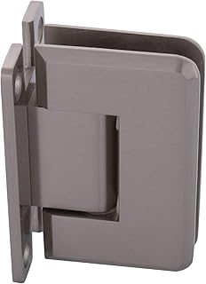 C.R. LAURENCE P1N037BN CRL Brushed Nickel Pinnacle 037 Series Wall Mount Full Back Plate Standard Hinge