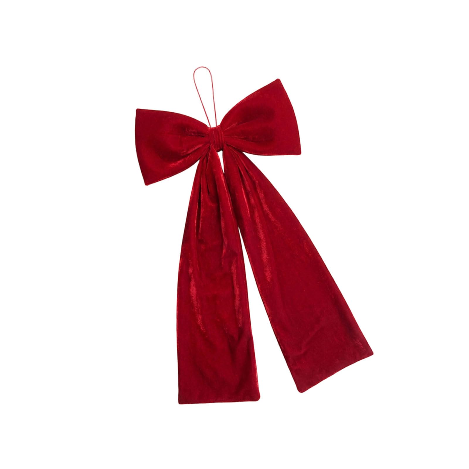 Zxfdsfdbnm Velvety Holiday Bowknot in Deeper Red Shade Easy Hanging Celebratory Bowknot Suitable for Christmas Tree Decor Christmas Accessories