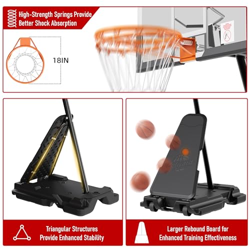 Image of Cofiyard Basketball Hoop Outdoor with 44 /48 /54 Inch Shatterproof Backboard,10FT Height Portable Basketball Hoop with Sandbag, Adjustable Basketball Goal with Wheels
