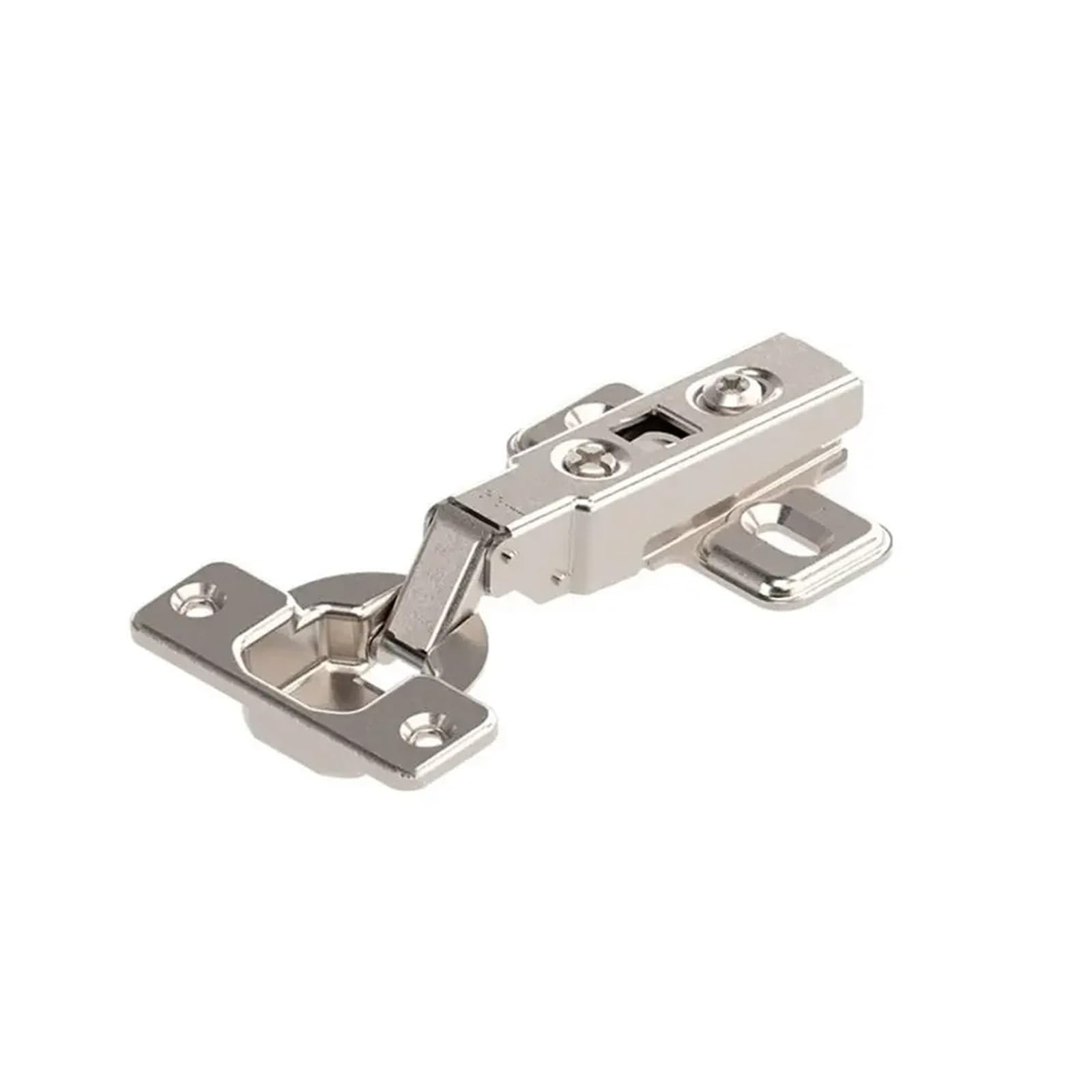 Cabinet Hinges Hardware Fast Loading Straight Arm Wardrobe Cupboard Hinge Buffer Damper Full Overlay Automatically for Cupboard Furniture(Straight Arm Hinge)