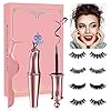 Magnetische eyeliner en magnetische wimperset, magnetische vloeibare eyeliner waterdicht met GRATIS pincet voor gebruik…