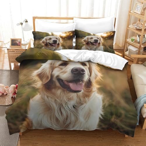 Parure de lit Golden Retriever hypoallergénique pour un sommeil sain sans irritations - 3