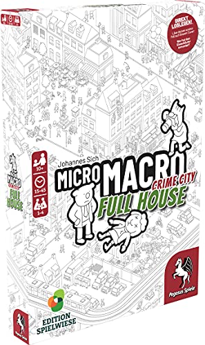 Pegasus Spiele 59061G - MicroMacro: Crime City 2 - Full House (Edition Spielwiese), Mehrfarbig, Bunt