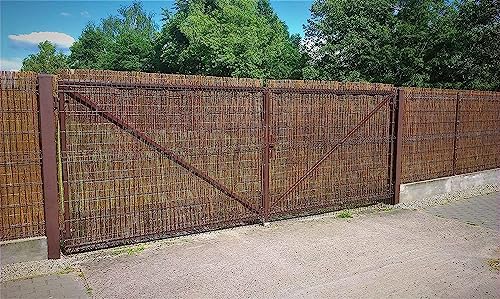 Ogrodzenia Wiklinowe Weidenmatte 90 x 300 cm - Balkon Sichtschutz - Zaun Garten aus Holz - Sichtschutz Garten - Windschutz & Sonnenschutz - Schattenspender