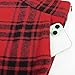 Belle Poque Women Vintage Checkered Midi Skirt High Waisted Flare Fall Winter Christmas Party Skirts Red Black Plaid 2XL