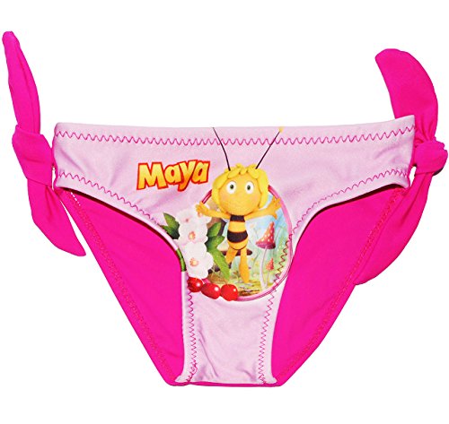 alles-meine.de GmbH Badehöschen/Badehose - Biene Maja - pink - Größe 6 Monate bis 9 Monate - Gr. 68 bis 74 - mit Schleife - für Mädchen Kinder - Mädchenbadehose/Einteiler..