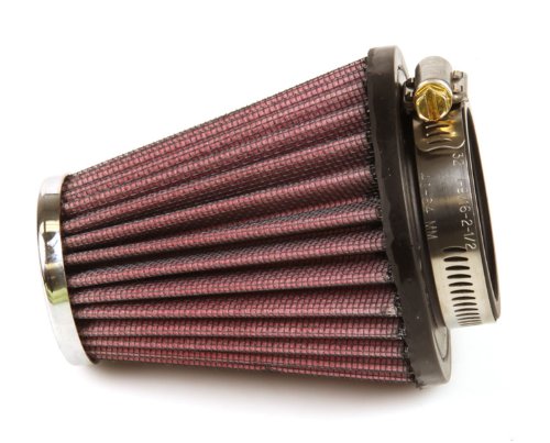 Image of K&N High-Flow Original Lifetime Universal Clamp-On Air Filter: High Performance, Premium: Flange Diameter: 2.0625 In, Filter Height: 4 In, Flange Length: 0.625 In, Shape: Round Tapered, RC-1200