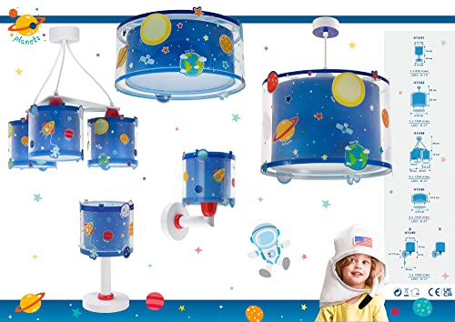 Dalber Pianeti Lampada da Tavolo 40 W, Multicolore, 300 x 150 x 150 - Image 6