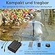 Biling 2200mAh Batterie-Backup für 12W–20W Solar Teichpumpe Teichfilter Solar Springbrunnen für außen, wodurch der Brunnenpumpe Filterpumpen an bewölkten Tagen stabiler
