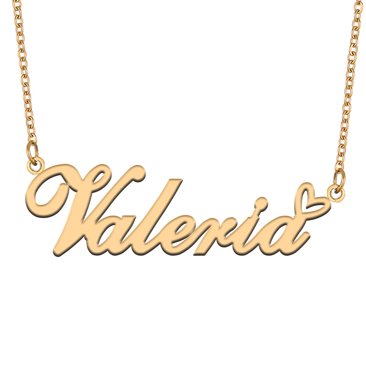 Aoloshow Personalized Heart Name Necklace Gold Custom Any Names Stainless Steel Jewelry for Womens Graduation