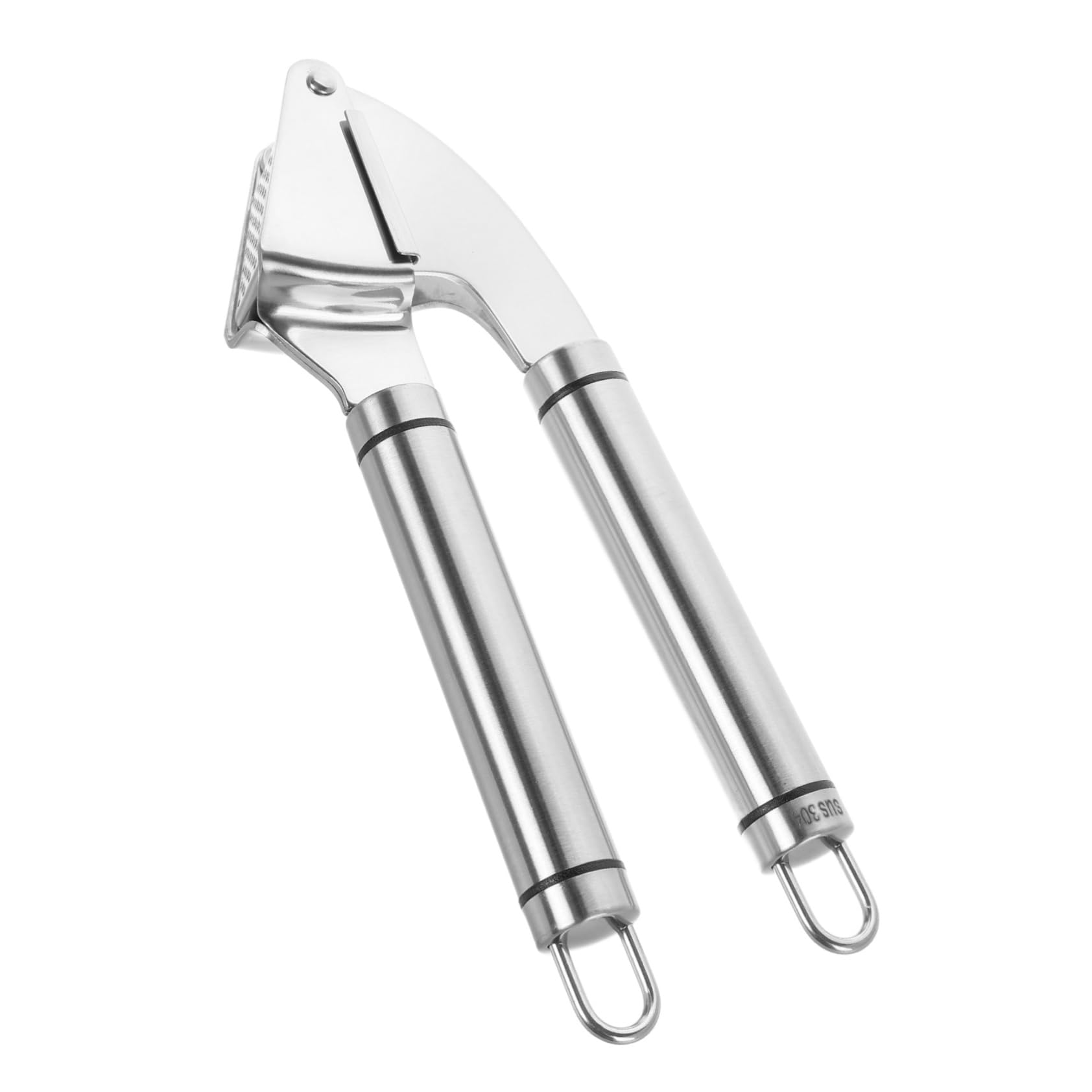 Luxshiny 1 Set Stainless Steel Garlic Crusher Ergonomic Garlic Press with Peeler Tool Versatile Mincer Easy to Clean Kitchen Gadget Stylish Design for Home Cooking