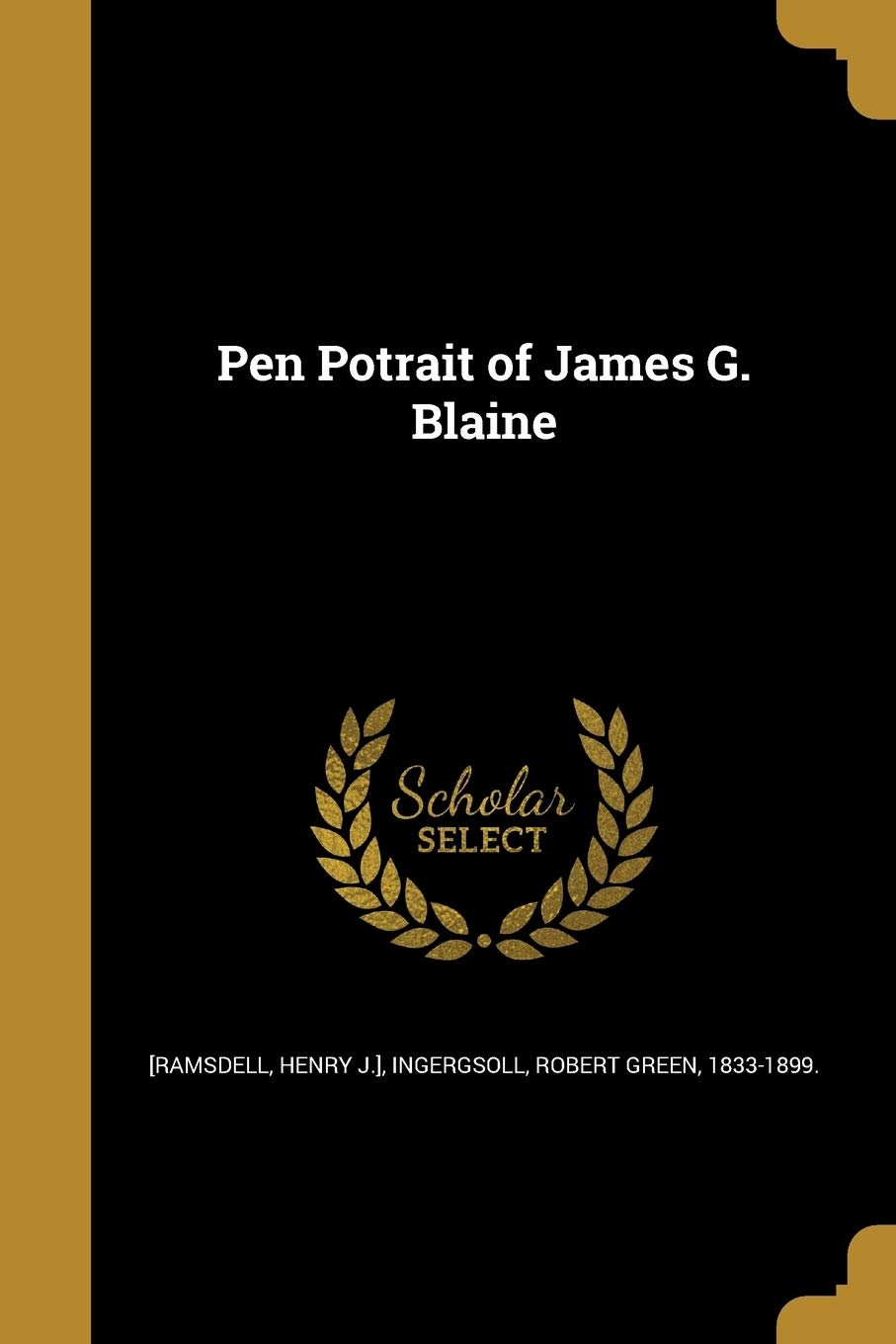 Pen Potrait of James G. Blaine