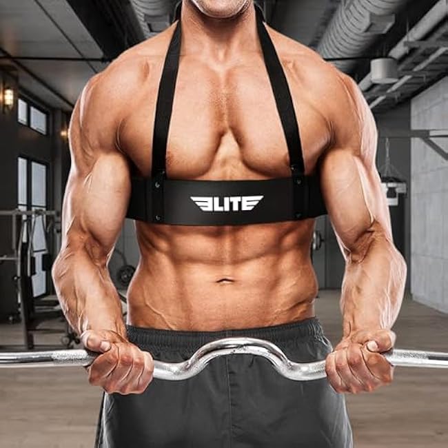 Elite Sports Arm Blaster for Building Arm Biceps & Triceps Dumbbells & Barbells Curls Muscle Builder Bicep Adjustable Isolator for Big Arms Bodybuilding Perfectly Balanced Support