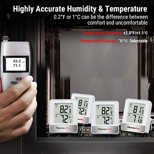 ThermoPro Indoor Outdoor Thermometer Wireless 500FT, Outside Greenhouse Thermometer with Temperature Sensor, Outdoor Thermometers for Patio Reptile House Home Baby Room Temperature Monitor