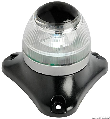 Feu de navigation rouge Sphera II Osculati 360° pour la sécurité en mer