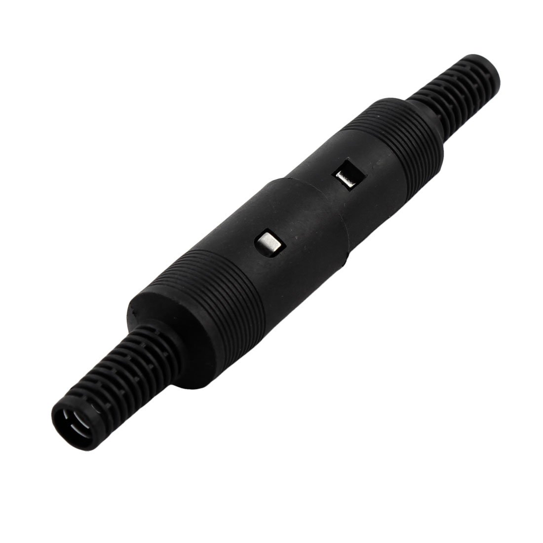 Aexit Plastic Handle Distribution electrical DIN 5 Pin Male Female Jack S-Video Socket Connector 55mm Long Pair