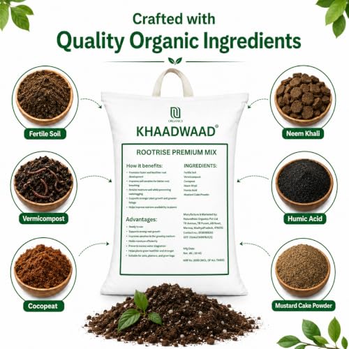 Image of Root Premium Organic Potting Soil Mix for Plants | Ready to Use Growing Medium for Home Garden, Terrace Garden, Pots, Planters & Vegetables | 20 KG
