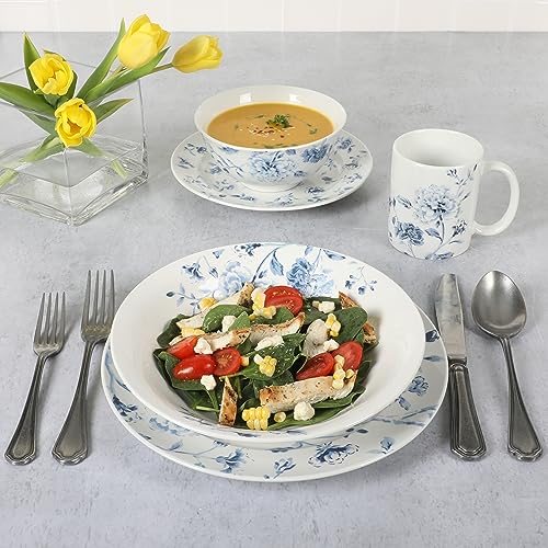 Martha-Stewart-Empress-Bouquet-Decorated-Porcelain-Dinnerware-Plates-and-Bowls-Set-Blue-Floral-Service-for-6-30pcs