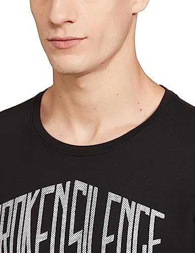 Image of Spykar Men's Slim Fit Round Neck Half Sleeve Printed Casual T-Shirt