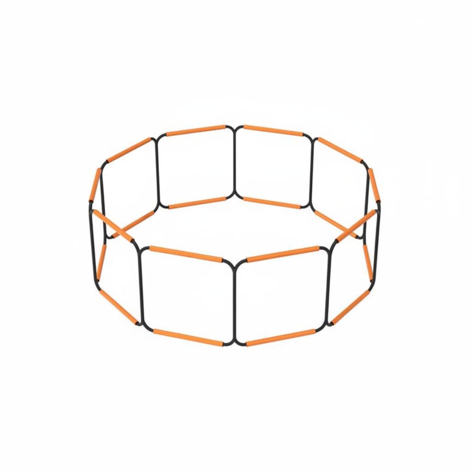 Butterfly Agility Ladder Foldable Soccer Footwork Multi-Functional Training Hurdles Set for Kids, Athletes 10 Rungs 4.0M-image-25