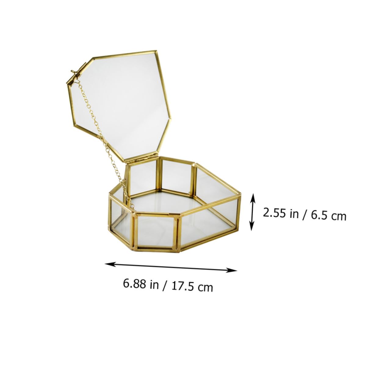 Gatuida 1 pieza Caja de Joyería de Forma de Organizador Decorativo de Joyería Estuche para Pendientes Collares y Anillos para Bodas y Recuerdos