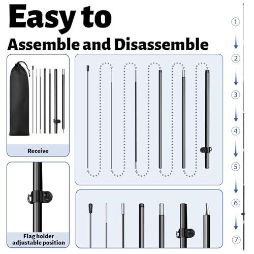 44 Pcs Open House Signs for Real Estate Agent Supplies, Double Sided Open House Flag Kit for Outside, 7.6 x 5.4 Ft Blue Banner Flag Poles Set with Directional Arrows Yard Sign Stakes Balloons - Image 8