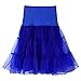 Xmiral Petticoat Sottogonna Chiffon Sottogonna Tutu Tulle Gonna Tutu Ballet tutù Gonna Costume Balletto Gonna Gotica Petticoat Bubble Gonna Sottoveste (M,2Blu)