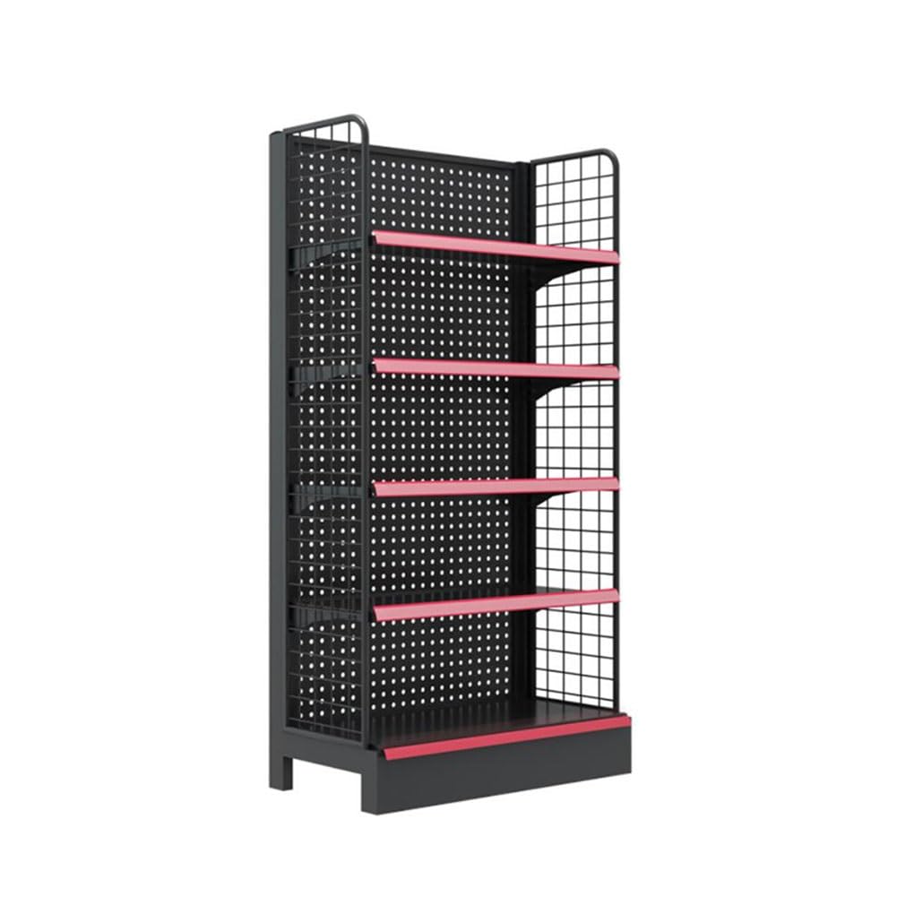 Jkjzsalj Black 5-Layer Metal Shelves,Supermarket Snack Retail Organizer Holder Potato Chip Rack Display Stand Thickened Laminate Narrow Shelf For Vegetabl,White-90X40x135cm,-90X40x135cm